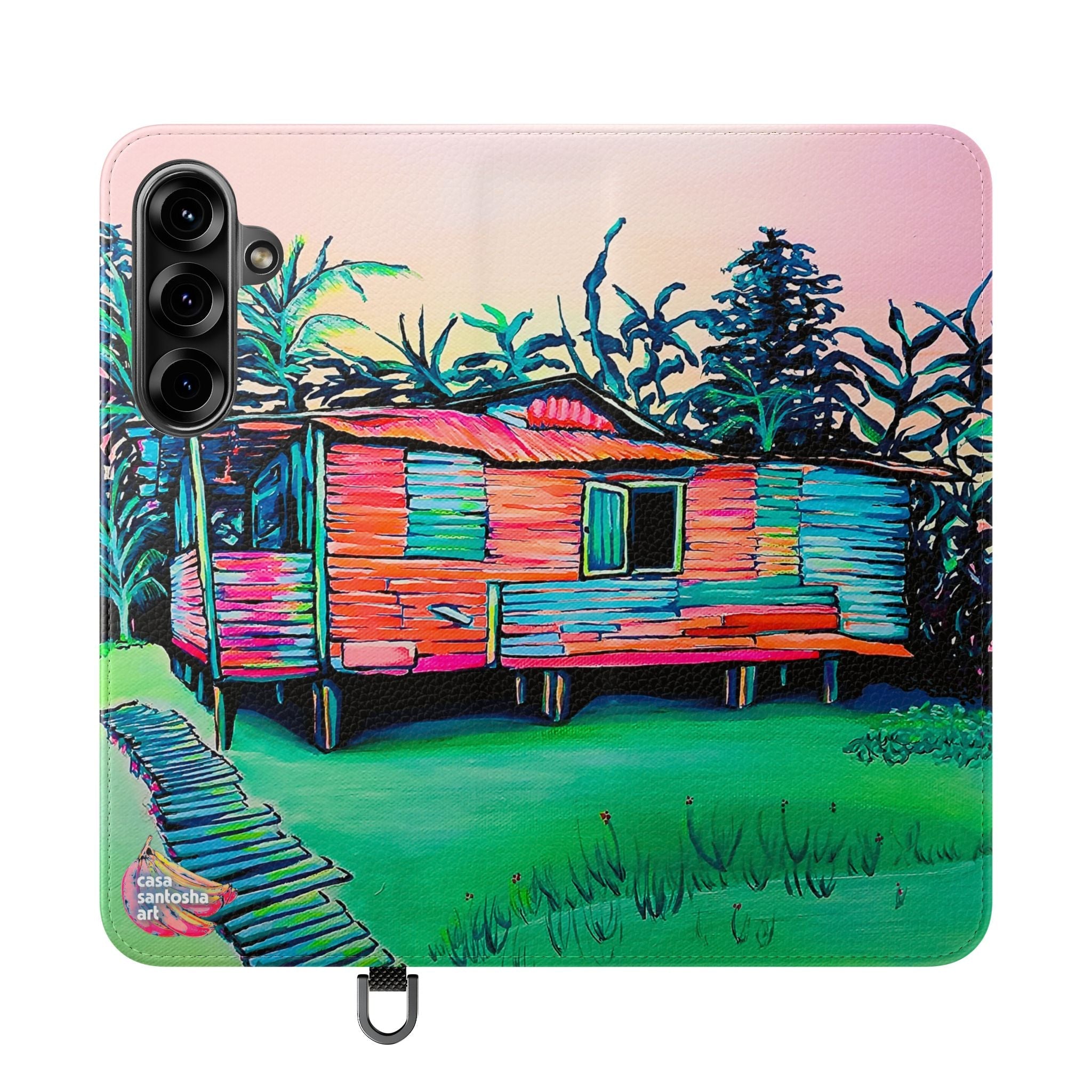 Luis Russell House Bocas Flip Phone Case – Wallet Cover with Card Slots