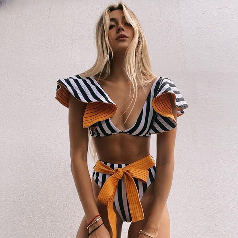Pizzazz Split Piece Bikini Swimsuit