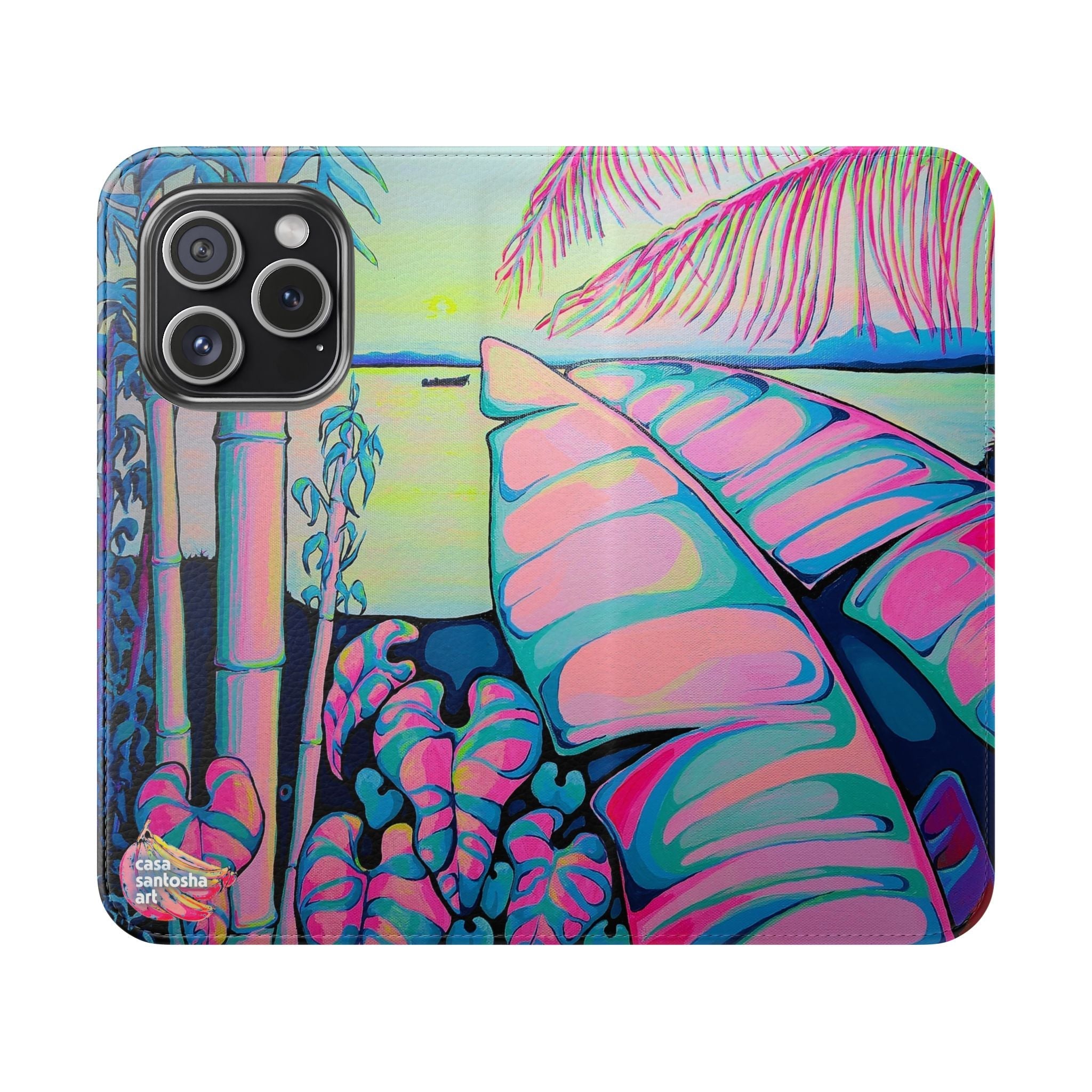 Serenity Bocas Flip Phone Case – Wallet Cover with Card Slots