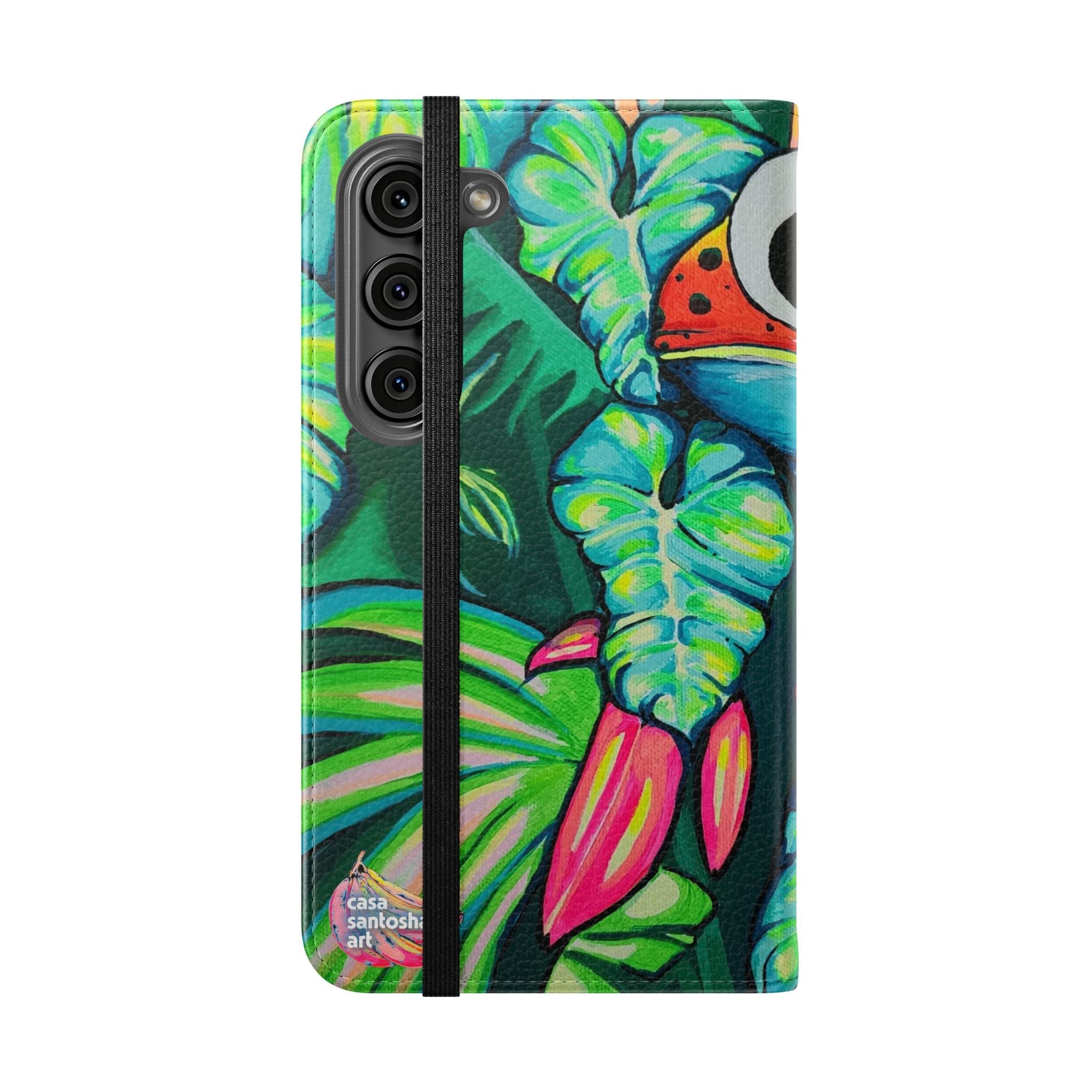 Cyclops Red Frog Flip Phone Case – Wallet Cover with Card Slots