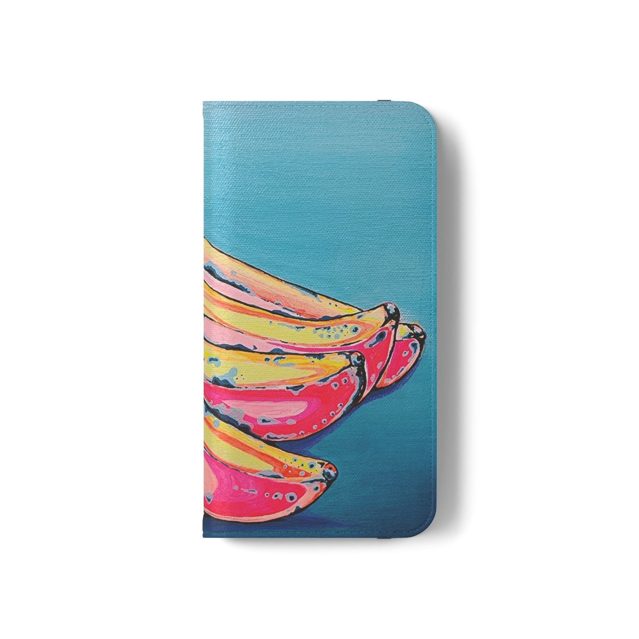 Neon Bananas Flip Phone Case – Wallet Cover with Card Slots