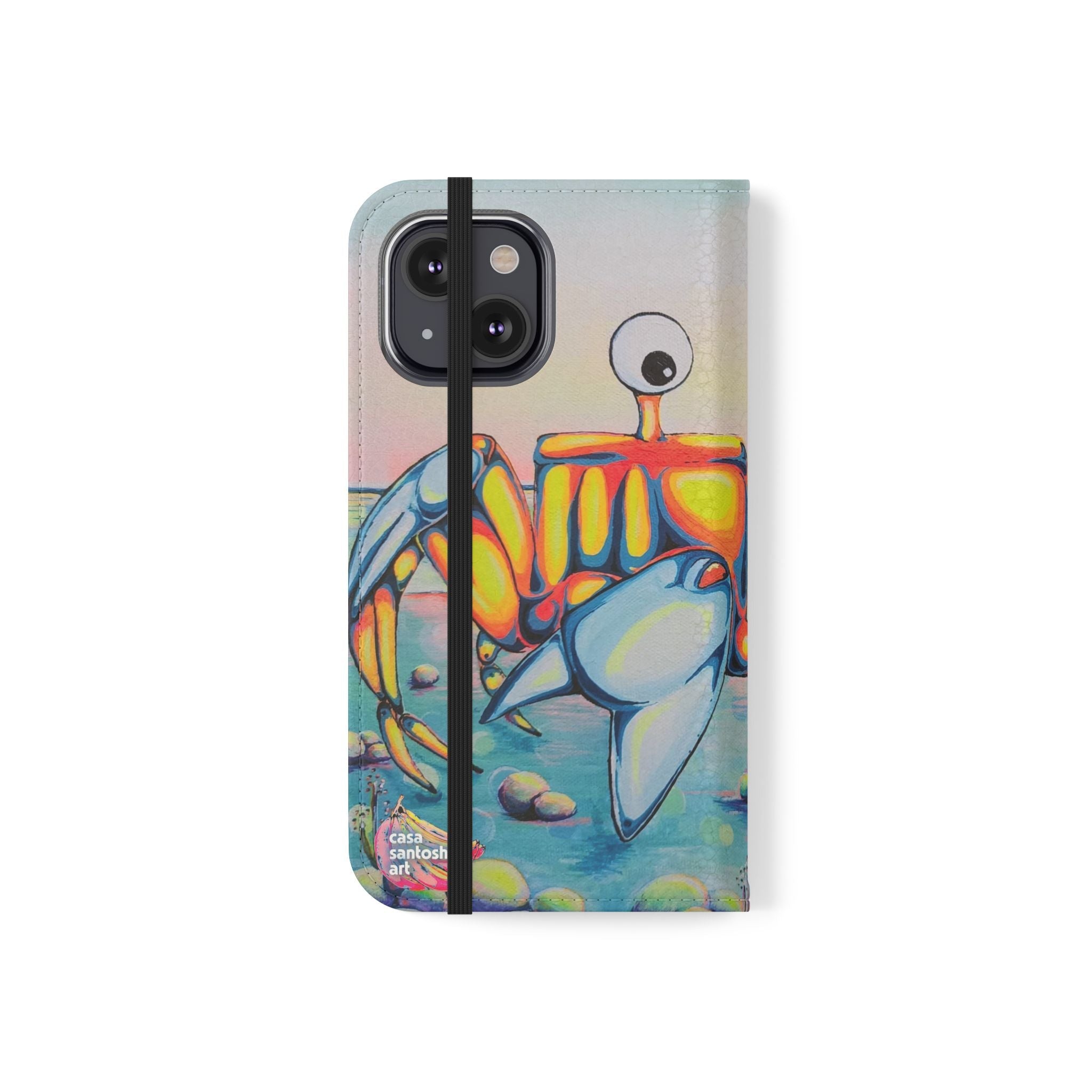 Cyclops Crab Flip Phone Case – Wallet Cover with Card Slots