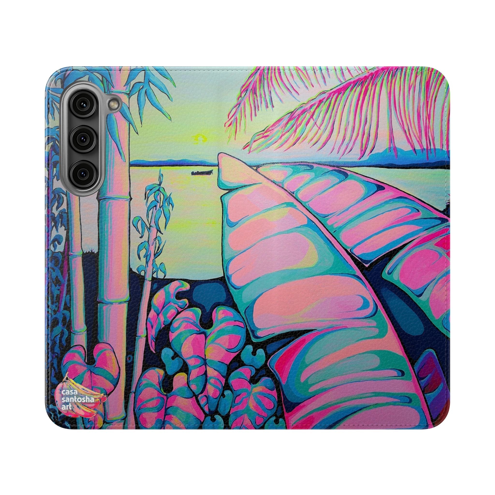 Serenity Bocas Flip Phone Case – Wallet Cover with Card Slots