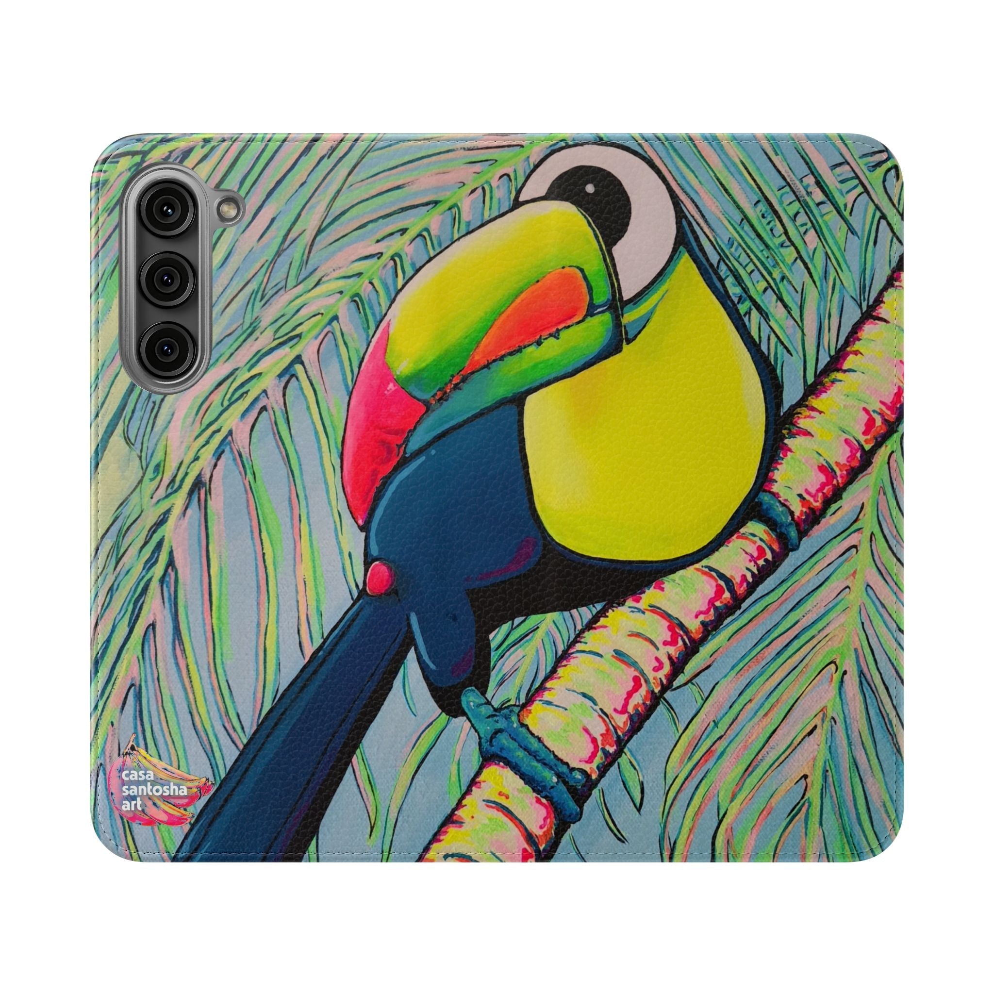 Cyclops Toucan Flip Phone Case – Wallet Cover with Card Slots