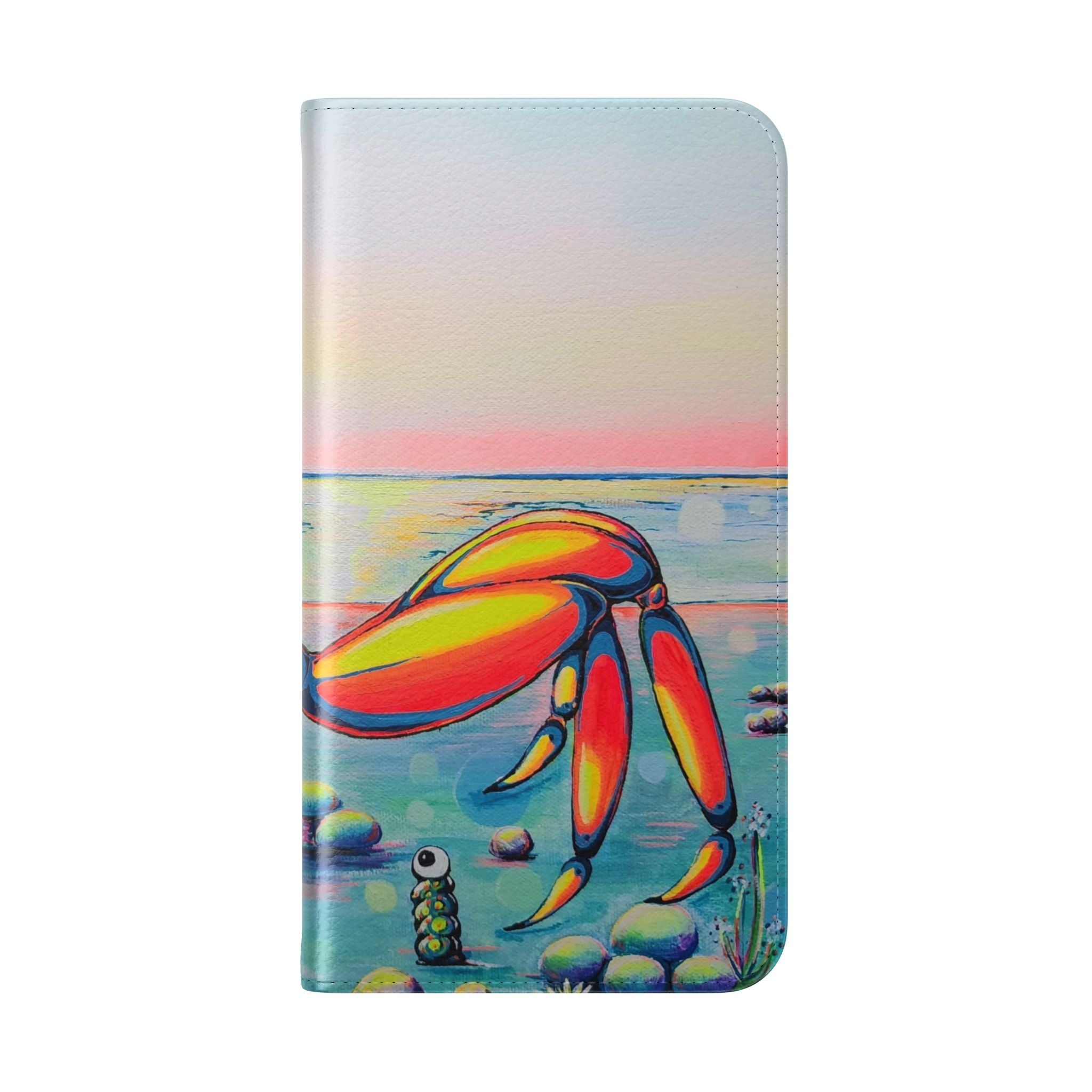 Cyclops Crab Flip Phone Case – Wallet Cover with Card Slots