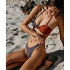 Color Block Bikini Swimsuit