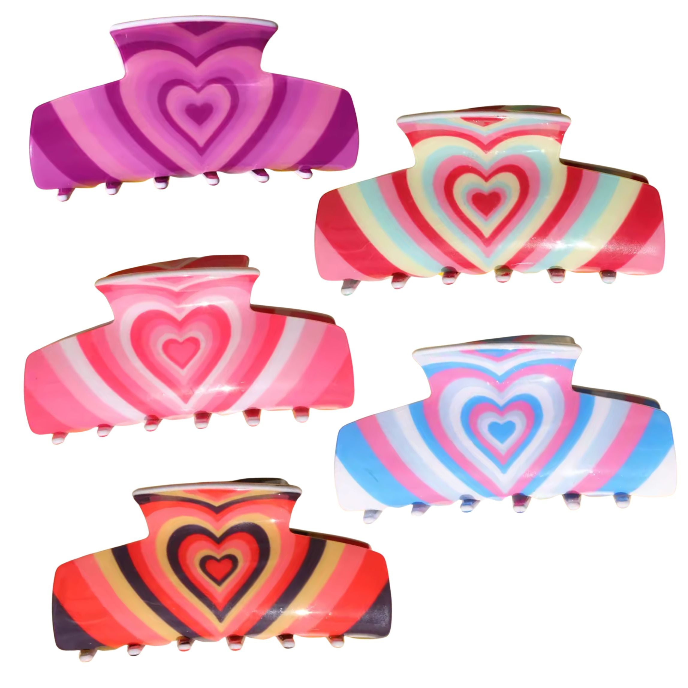 Gift Box with 70s Hair Claws Set of 5