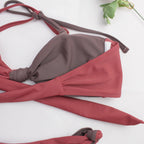 Color Block Bikini Swimsuit