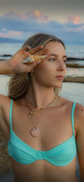 Seafoam Lily Bikini Top