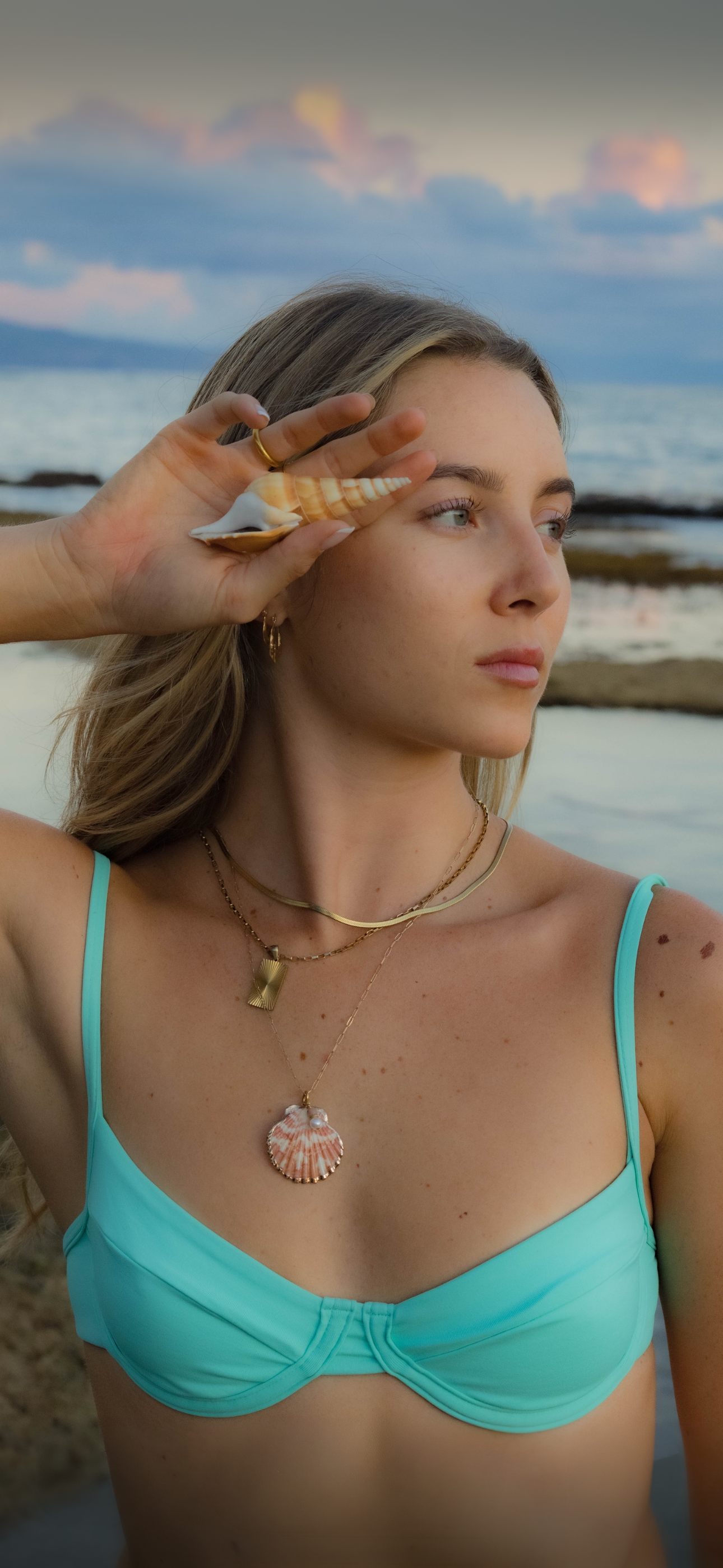 Seafoam Lily Bikini Top