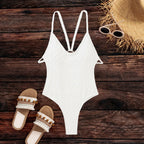 Criss-Cross Strap One Piece Swimsuit