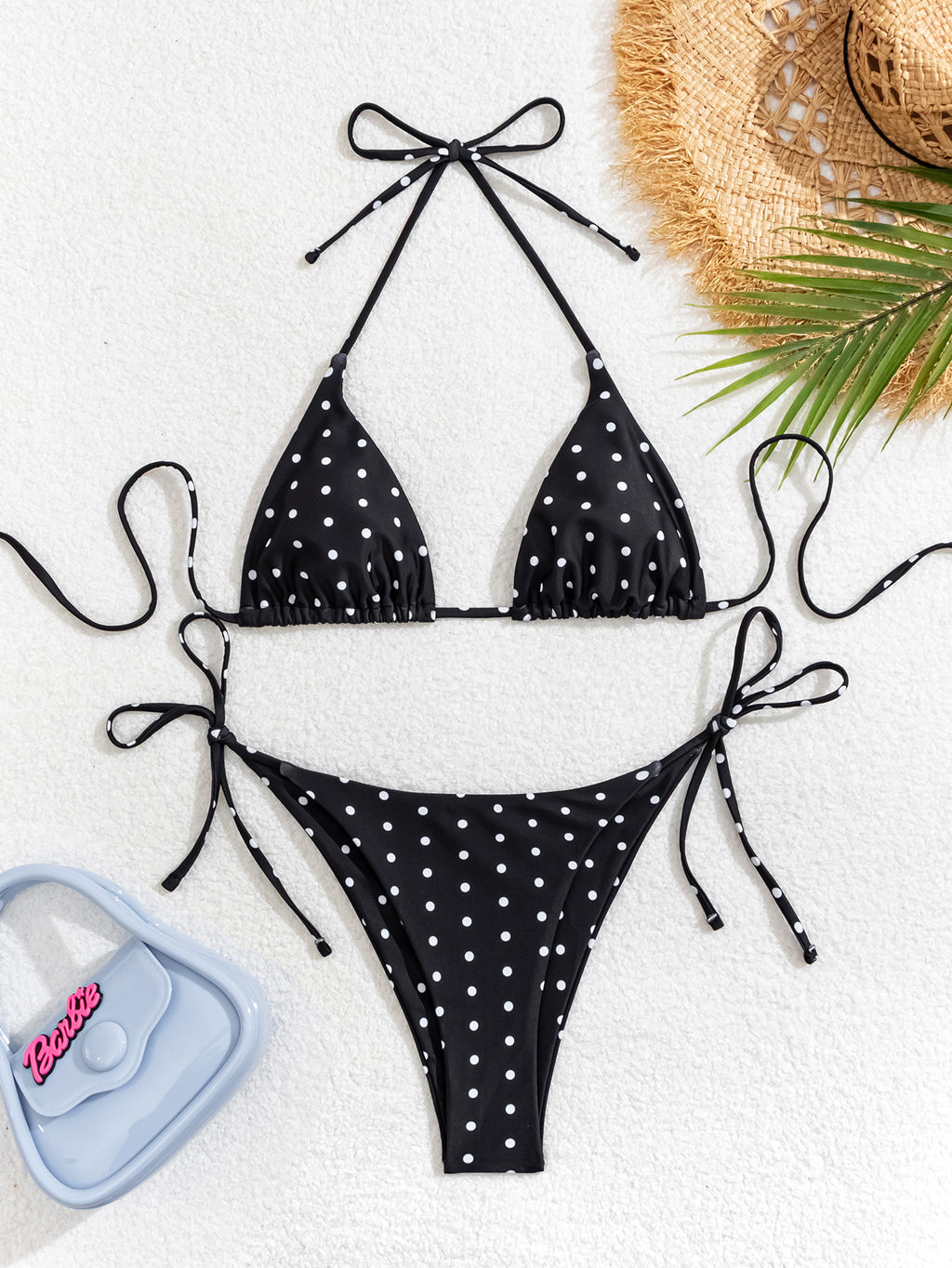 Triangle Strap Vacation Bikini Swimsuit