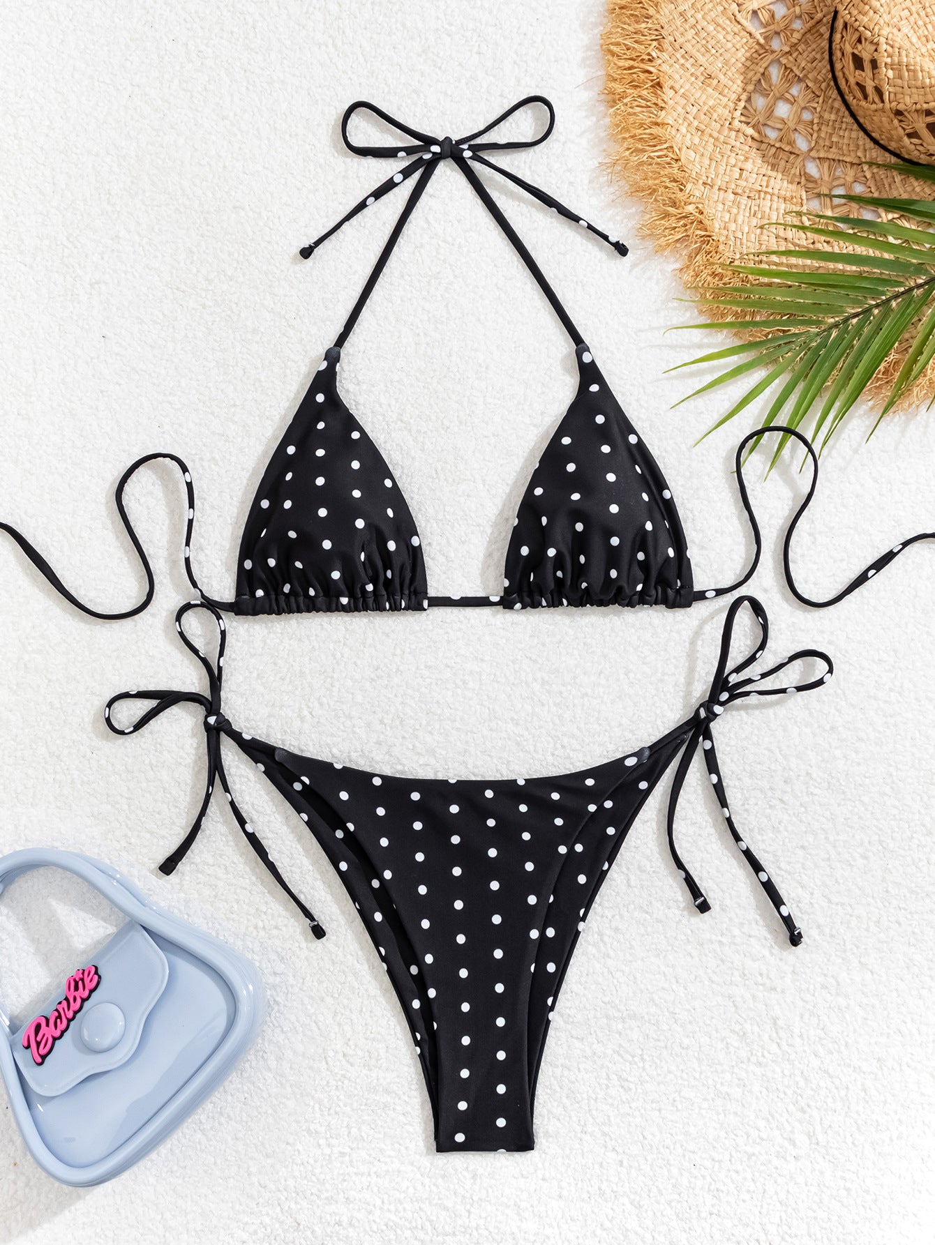Triangle Strap Vacation Bikini Swimsuit