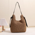 Tassel Large Capacity Straw Bag Niche Woven Bag Women Vacation Beach Bag Casual Shoulder Bag