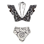 Flounce Sleeve Bikini Swimsuit