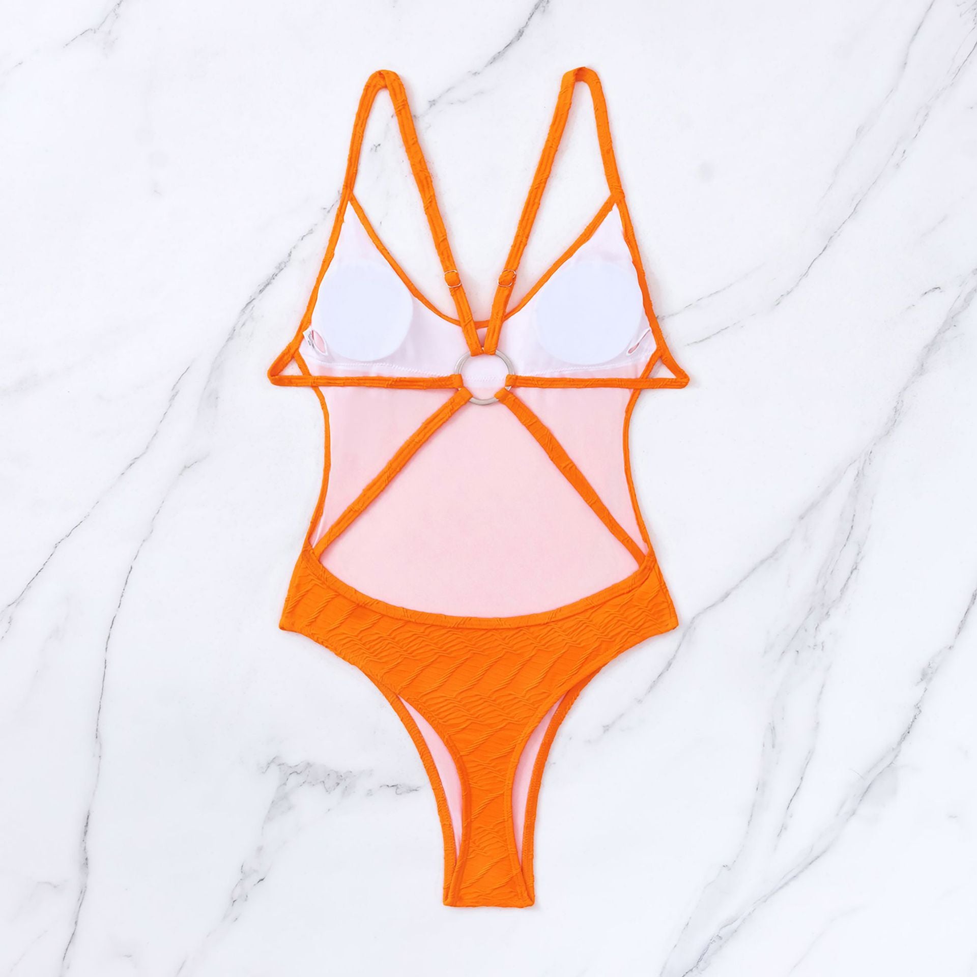 Criss-Cross Strap One Piece Swimsuit