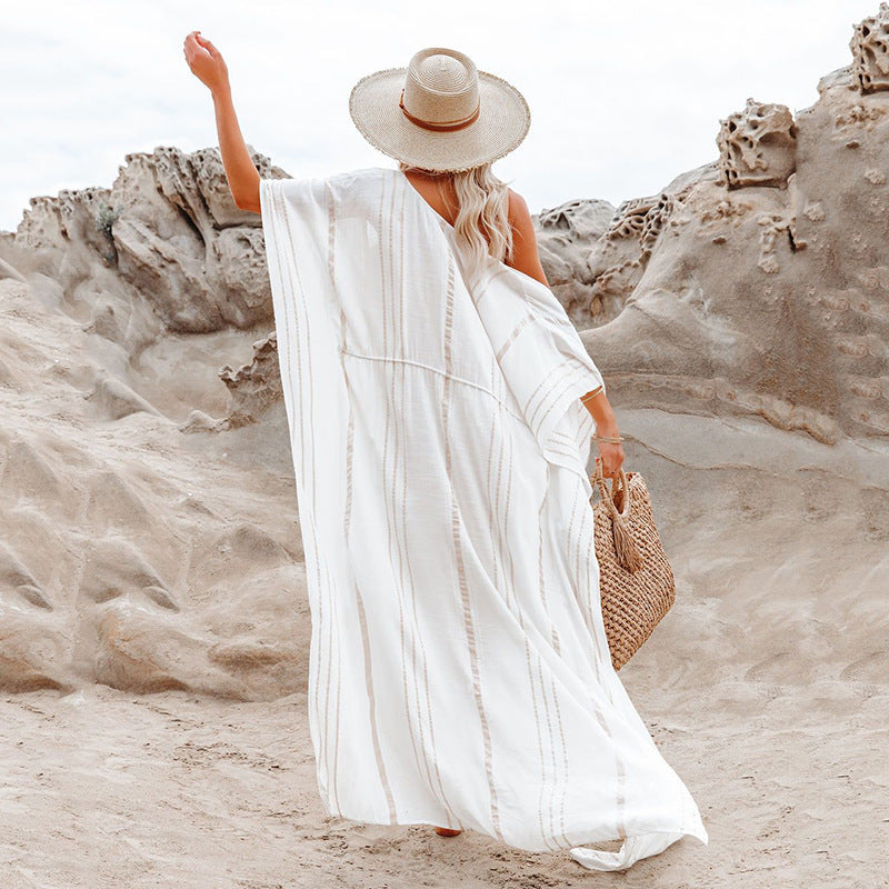 Striped Cardigan Bikini Cover up