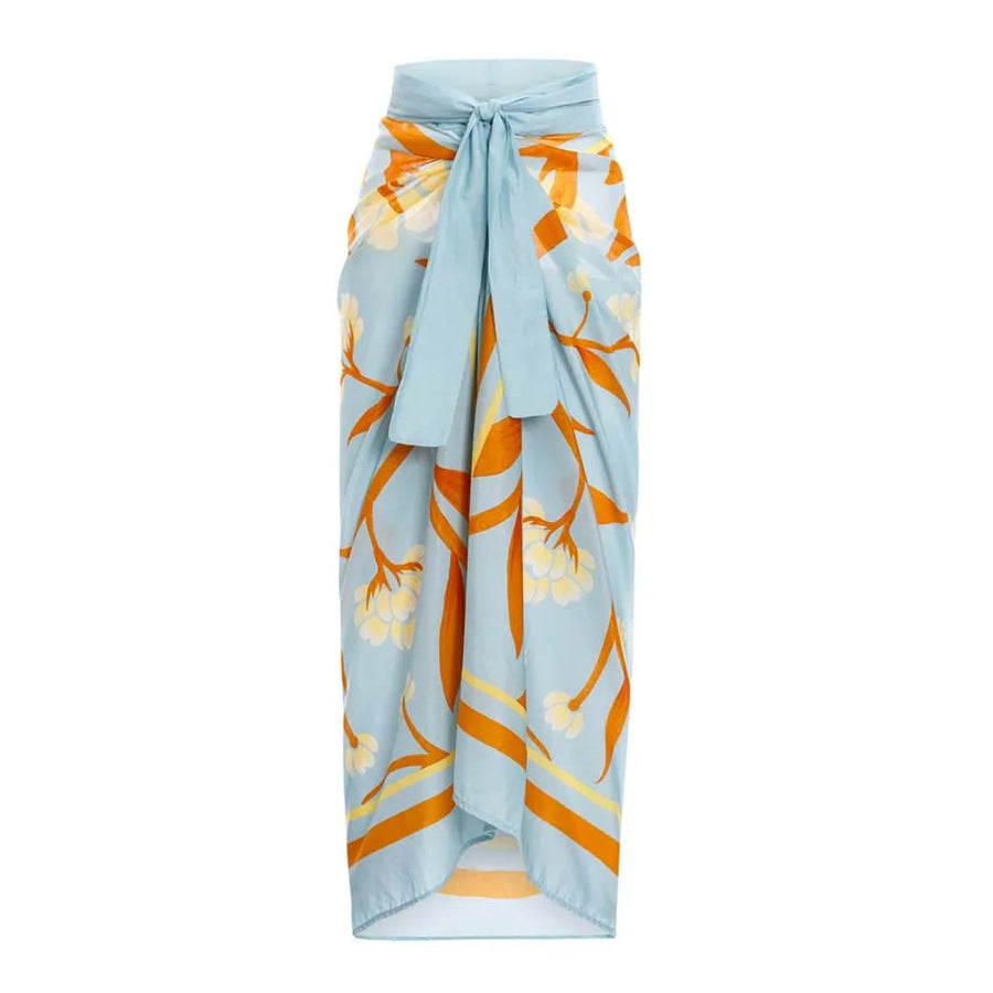 Boho Abstract Print High Rise Swimsuit