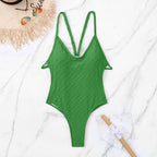 Criss-Cross Strap One Piece Swimsuit