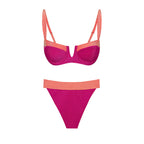 Push up High Waist Bikini and Chiffon Skirt Set