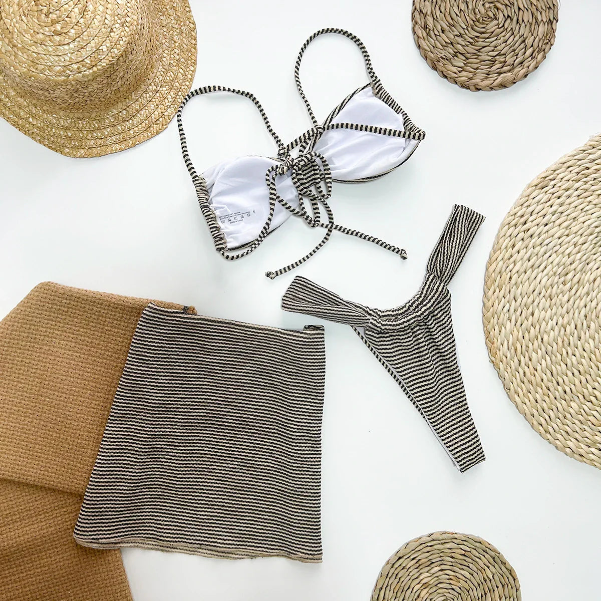 Melia Three Piece Vacation Swimsuit with Cover Up