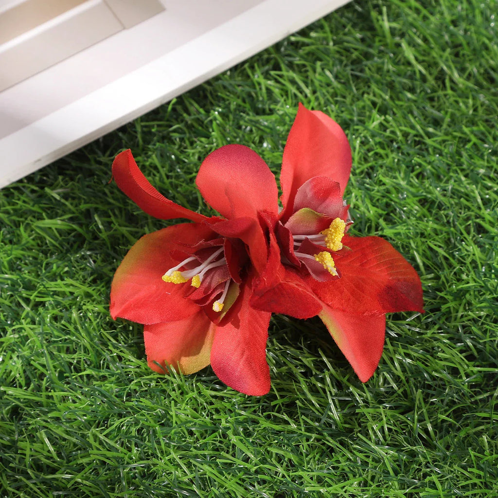 Gladiolus Flowers Small Hair Clip