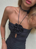 Black Rose One piece Swimsuit