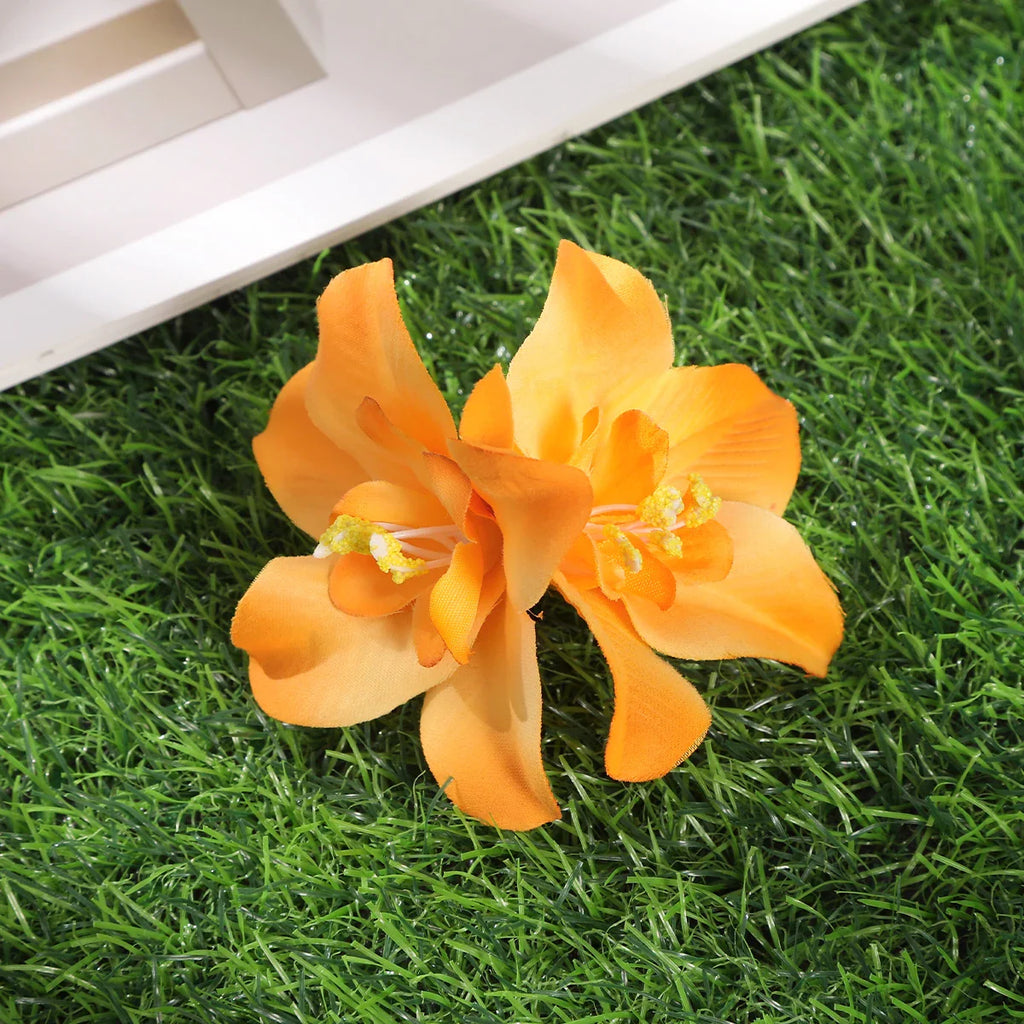 Gladiolus Flowers Small Hair Clip