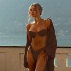 Gathered Two Piece Swimsuit