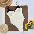 Black Trim One Piece Swimsuit
