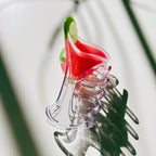 Stemmed Shaped Glass Pink Cocktail Hair Claw