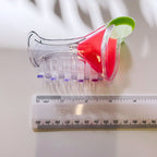 Stemmed Shaped Glass Pink Cocktail Hair Claw
