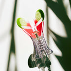 Stemmed Shaped Glass Pink Cocktail Hair Claw
