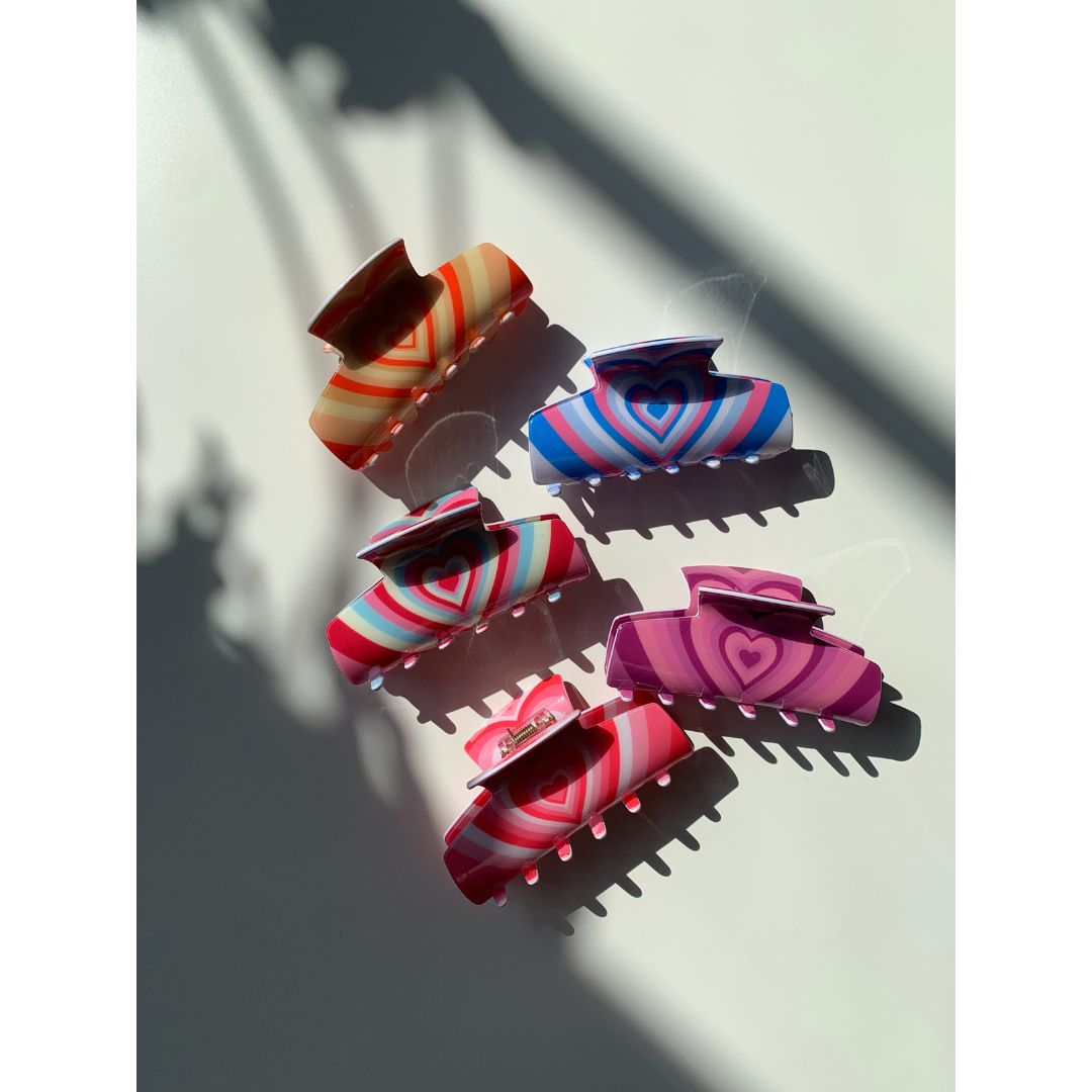 Velvet Claws Hair Clip | The Foxy in Red Mint Hair Claw