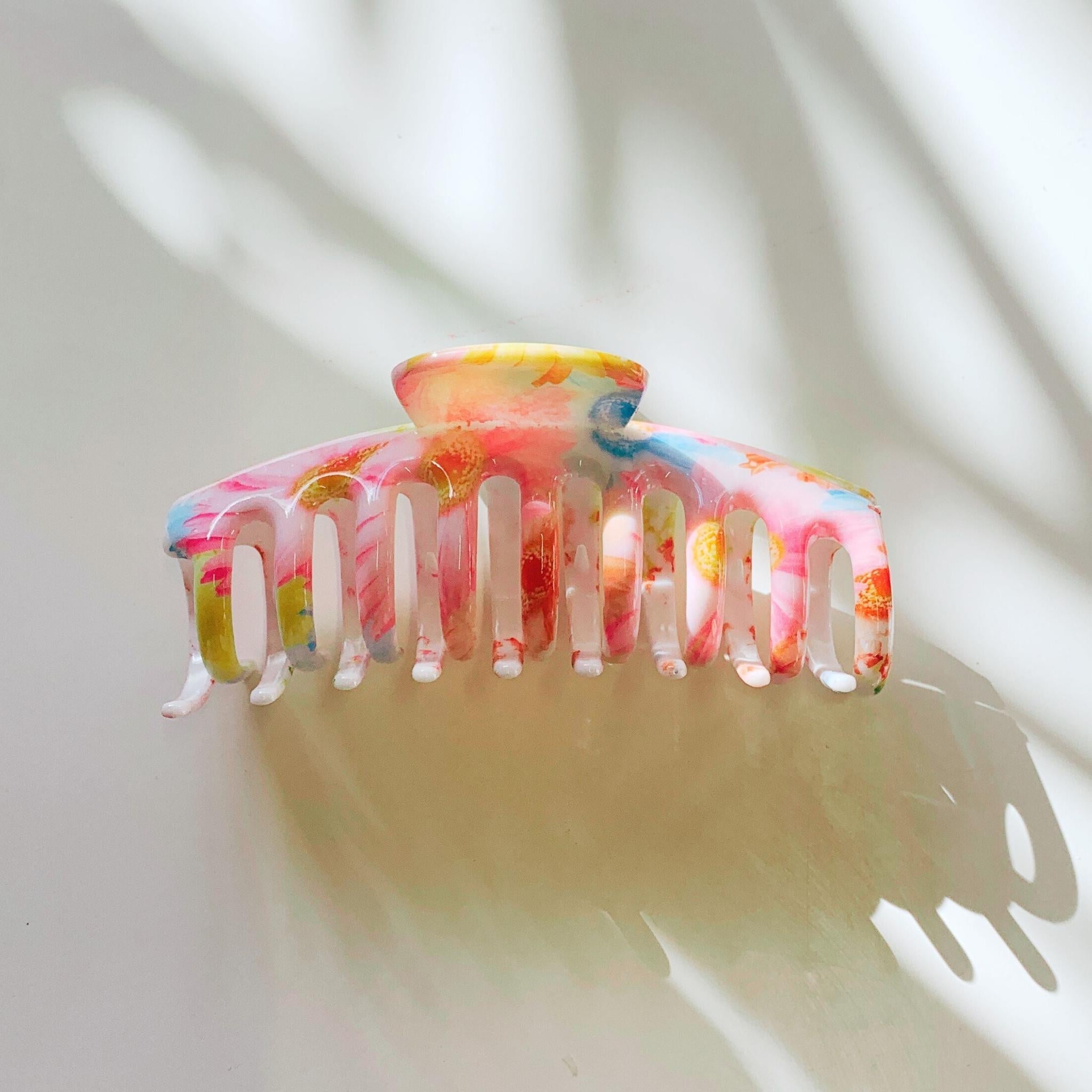 Velvet Claws Hair Clip | The Lobster in Primavera Floral on White