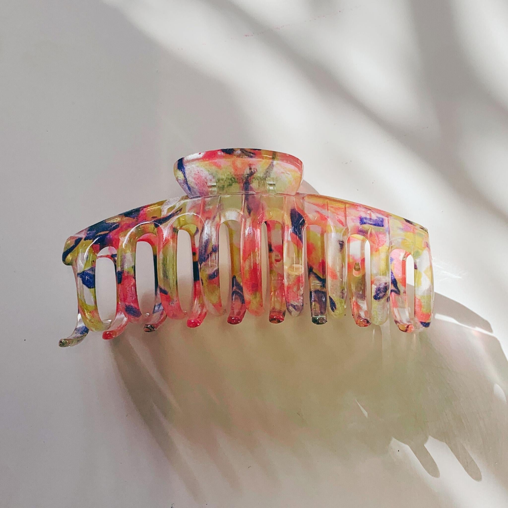 Velvet Claws Hair Clip | The Lobster in Translucent Blooms