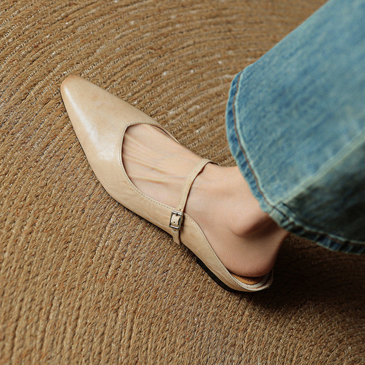 Slip-On Sandals with a Single Strap