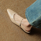 Slip-On Sandals with a Single Strap