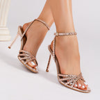Crisscross Strappy Stiletto Heels