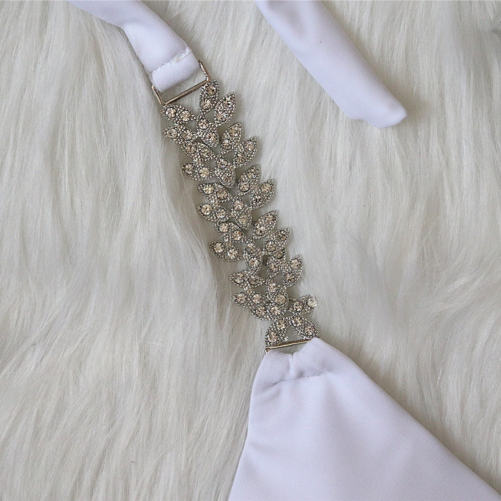 Cross Strapped Sparkle Bikini Swimsuit
