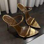 Pointed-toe Rhinestone Stilettos
