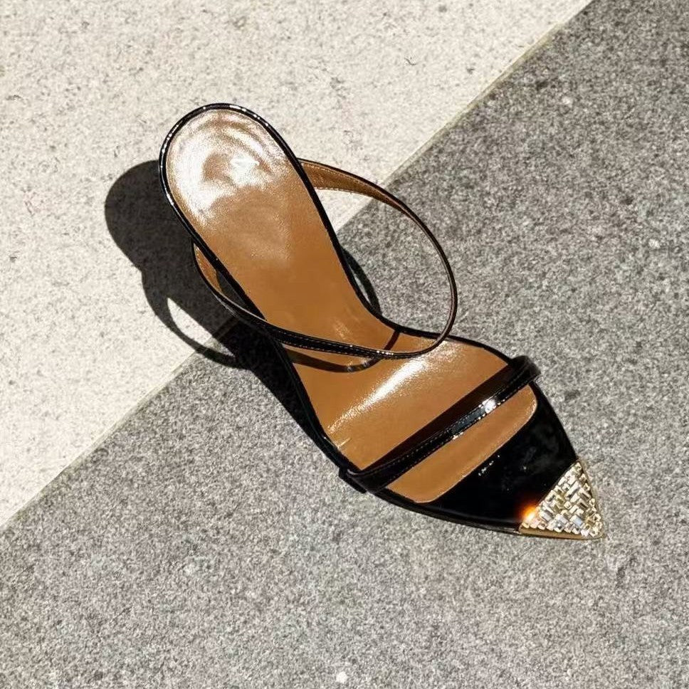 Pointed-toe Rhinestone Stilettos