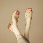 Peep Open Toe Slingback Sandals