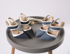 Jeans Textured Pointed Toe Heels