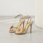 Flower Stiletto High Heeled Sandals